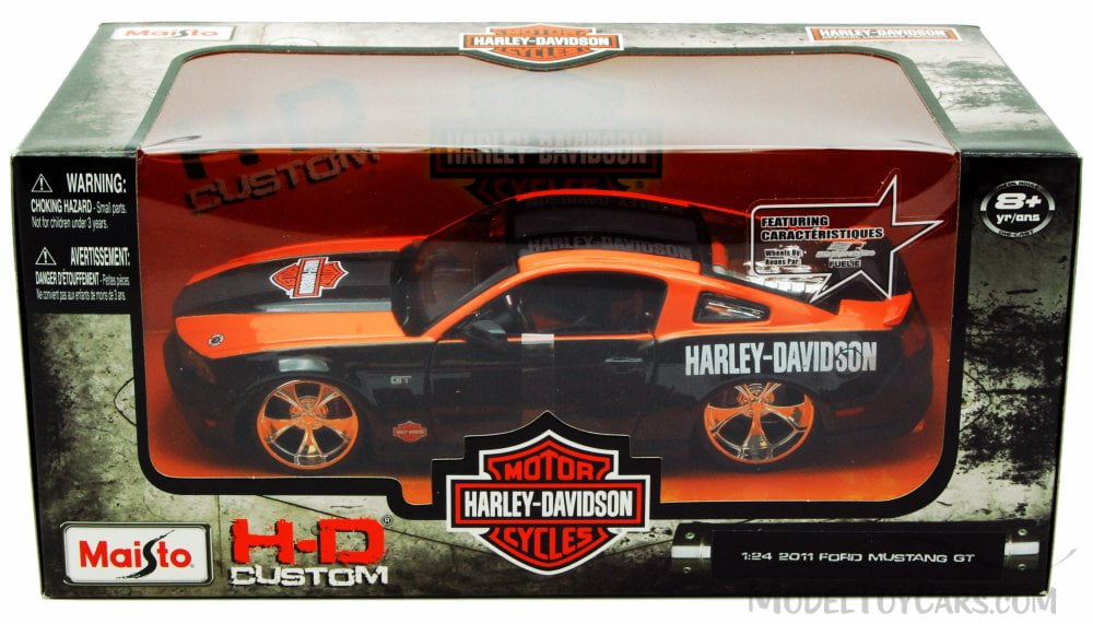 2015 Ford Mustang Harley Davidson Orange 1/24 Diecast Car Model by Maisto 32188o for sale online 
