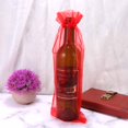 thumbnail image 3 of Miangastore 10 Pcs Sac Cadeau en Gaze Housse de Bouteille de Vin Réutilisable Pochette à Cordon pour Bouteille de Champagne Bière Cadeau de Fête (Rouge), 3 of 8