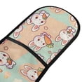 thumbnail image 2 of Dailycode Double Sided Oven Mitt with Loop Heat Resistant Kitchen Long Potholders 7" x 35" Cute Rabbit Hold Carrot, 2 of 6