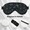 thumbnail image 4 of Cauagu Gamepads Print Sleep Eye Mask, Blindfold Eye Sleep Shade Cover with Elastic Strap/Headband Eye Cover Eyeshade for Night Sleeping/Travel Nap, 4 of 7