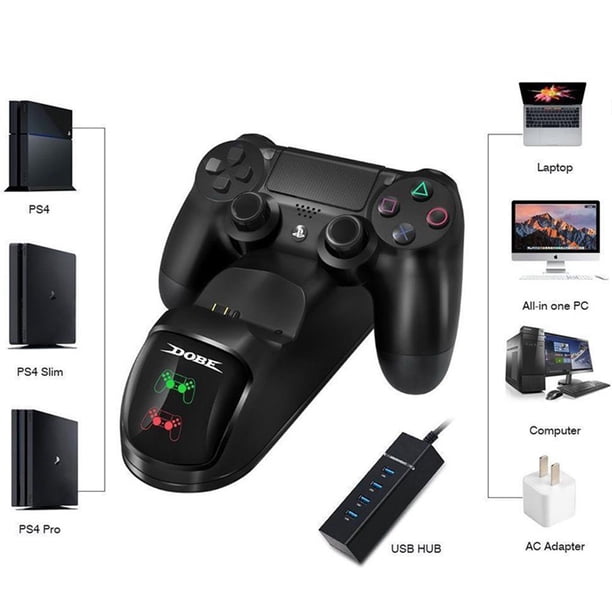 Estación De Acoplamiento De Carga De Controlador De Juego Dual Para Ps4 Slim/Pro Sweethay EL008618-00