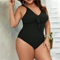 thumbnail image 1 of TIMIFIS Women Plus Size Ones piece Bathing Suit Summer Beach Solid Breathable Swimsuit Tummys Control Romper Swimwear, 1 of 6