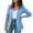 Light Blue(Blazers), variant on GUACER Blazers for Women 3/4 Sleeve Casual Open-Front Relaxed Fit Business Suit Coat with Pockets