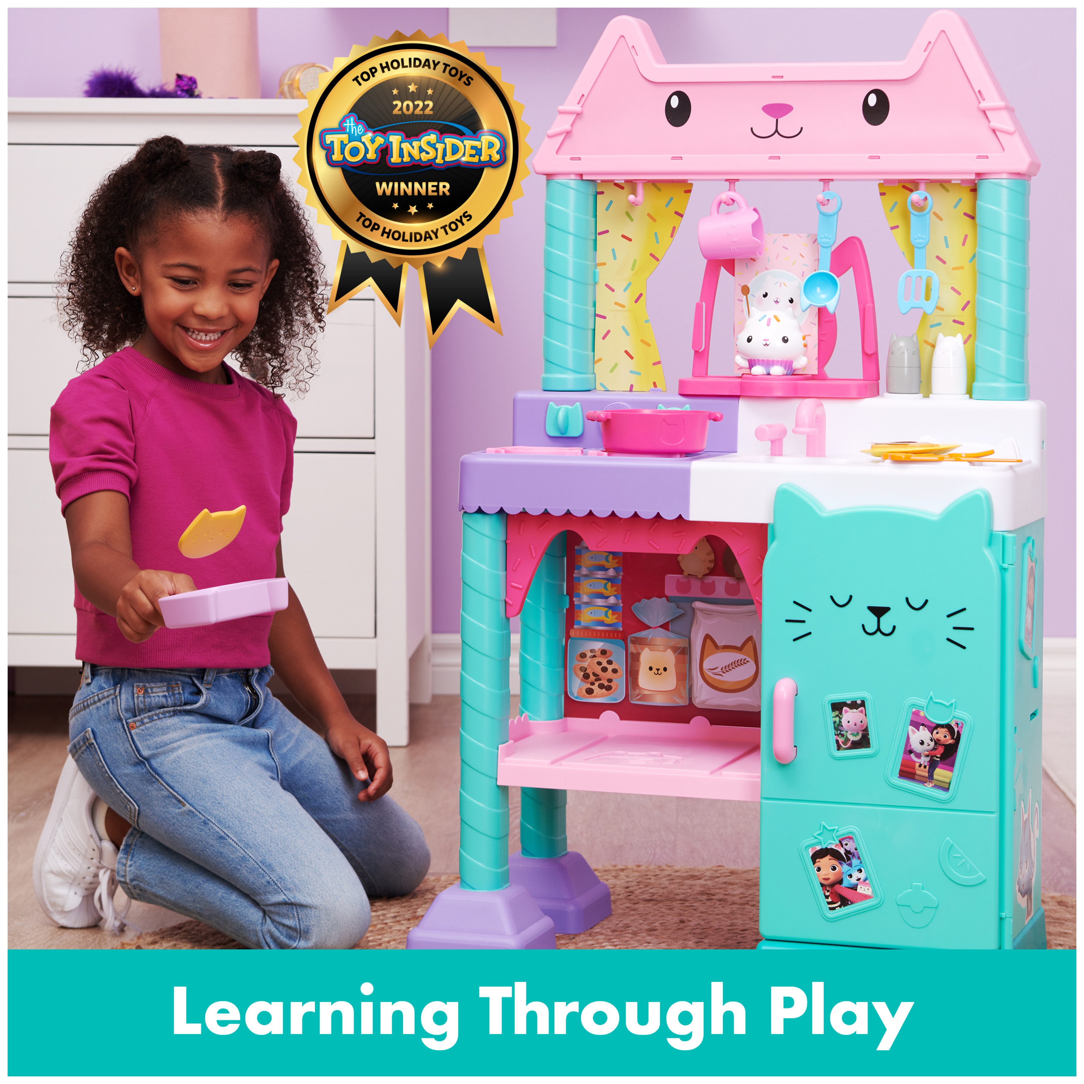 Gabby’s Dollhouse, Cakey Play Kitchen Set, for Kids Ages 3 and up - image 3 of 9