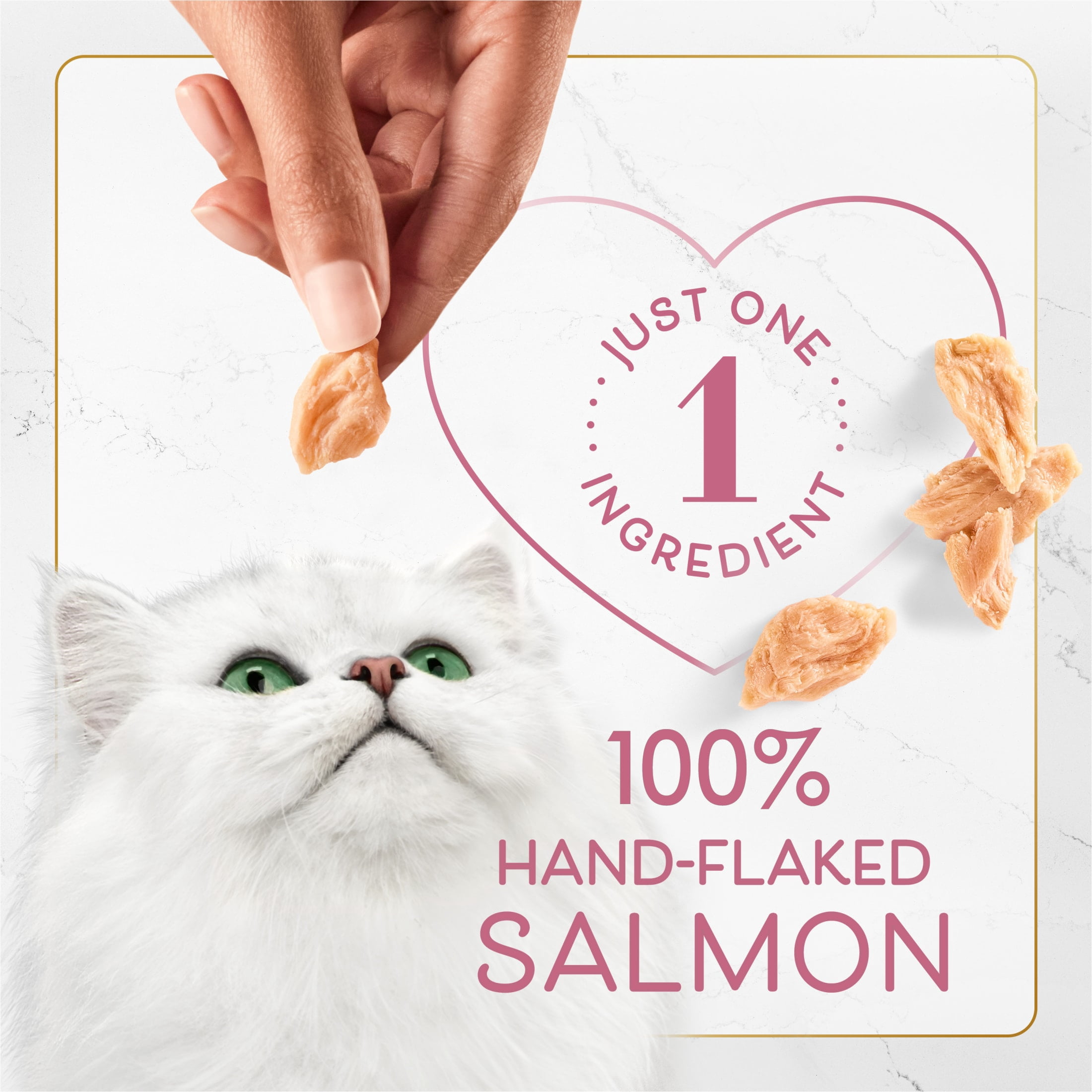 Purina Fancy Feast Chef’s Cuts Real Hand-Flaked Salmon Natural Soft Cat Treats, 1.06 oz.