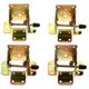 thumbnail image 2 of 4pcs Table Legs Folding Hinge 90 Degree Folding Brake Table Leg Square Buckle, 2 of 3
