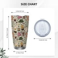 thumbnail image 4 of KLL Coffee pots cup Print 40oz Stainless Steel Insulated Car Cup with Spillproof Lid - Keep Your Drink Hot or Cold on the Go-Straw Three-piece Set, 4 of 8