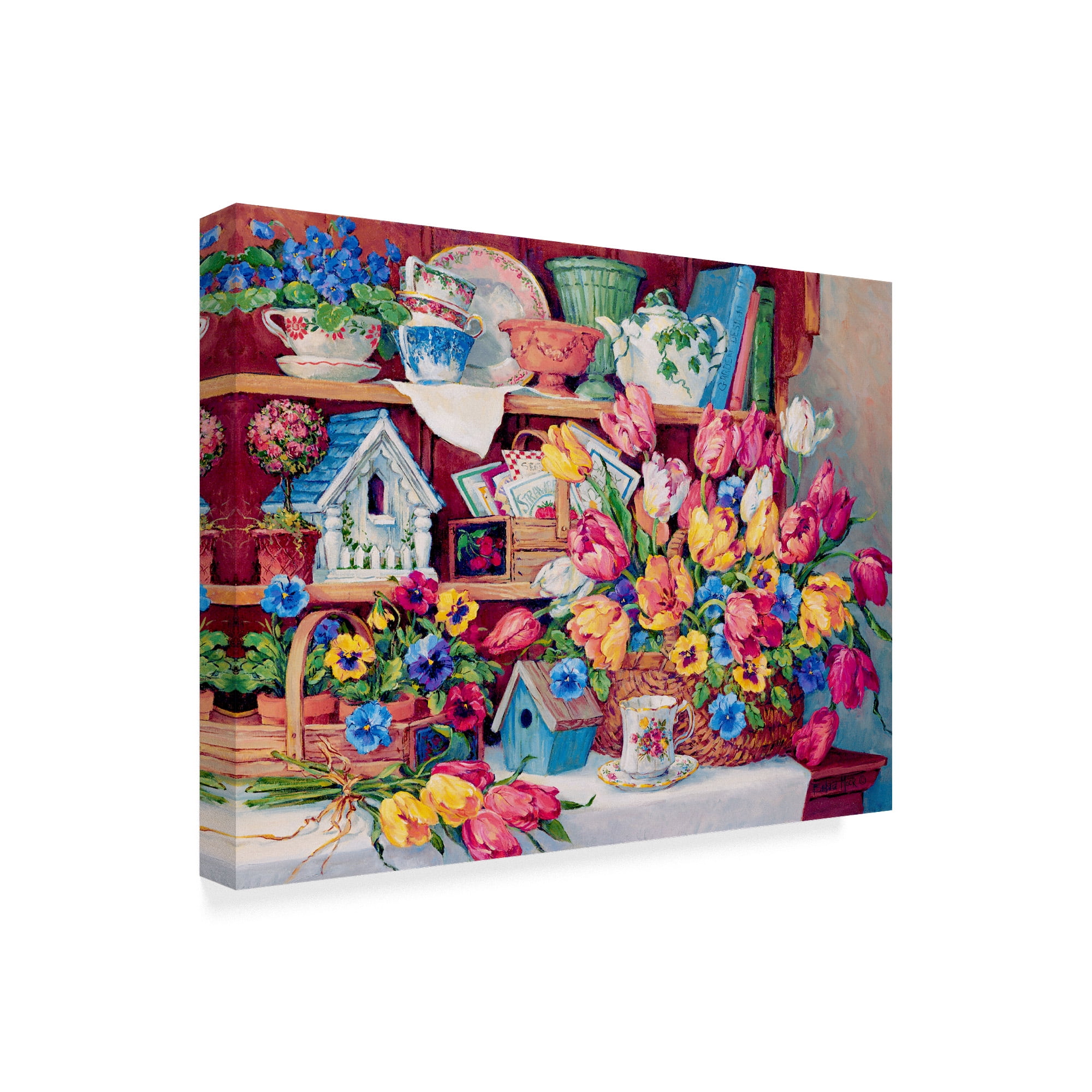 Trademark Fine Art ' Floral Treasures' Canvas Art by Barbara Mock