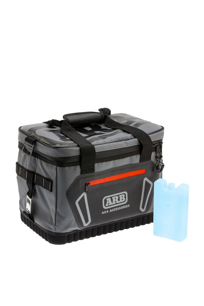 ARB 10100376 Collapsible Cooler Bag with Plastic Ice Cooler Brick to Retain Ice for up to 12 Hours that Folds FLAT