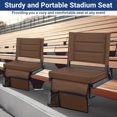 thumbnail image 4 of Asiento portátil para estadio Maeytau con cojín acolchado y respaldo, 4 of 7