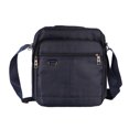 thumbnail image 1 of Bolso de mano para hombre, con múltiples compartimentos y cremallera, ajustado, para ordenador, trabajo, negocios, azul marino, talla única, 1 of 15
