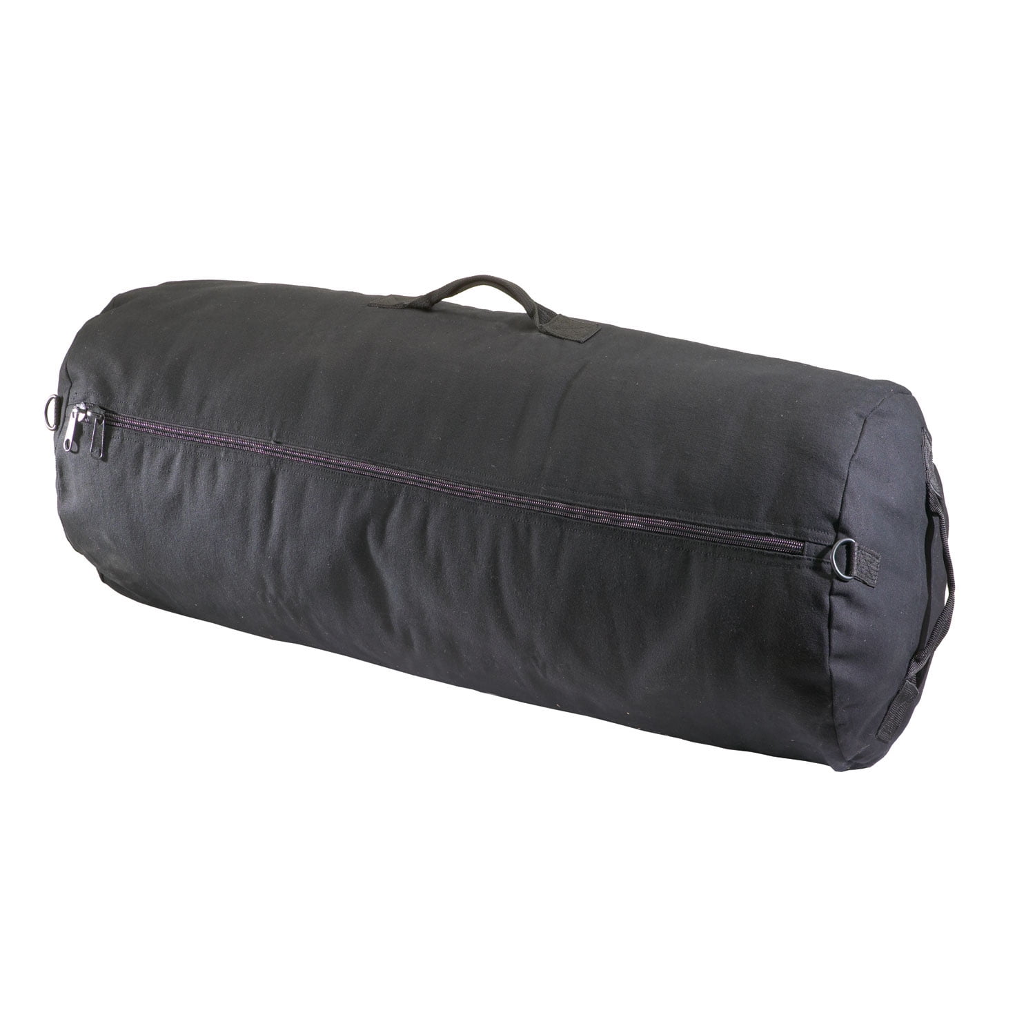 Texsport Zippered Durable PVC Material Canvas Outdoor Sports Duffle Bag, Black by Texsport