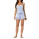 thumbnail image 2 of Conjuntos de pijama para mujeres INSPIRE CHIC de 2 piezas, camisetas y pantalones cortos, ropa de dormir y loungewear, tamaño M azul, 2 of 6