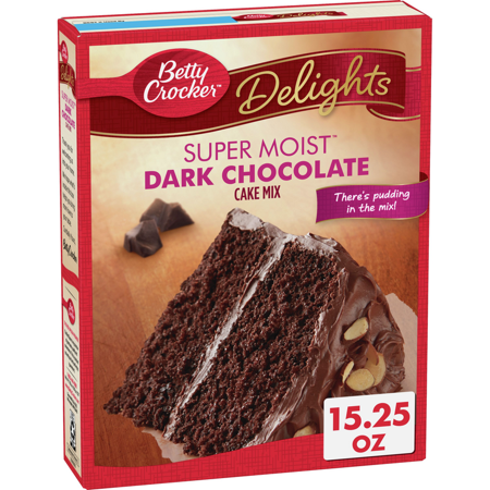 UPC 016000409835 product image for Betty Crocker Super Moist Dark Chocolate Cake Mix, 15.25 oz | upcitemdb.com