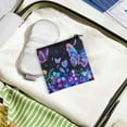 thumbnail image 3 of SEANATIVE Hippie Floral Butterfly Sanitary Napkin Storage Bag for Women Portable Period Bag for Girls Sanitary Pads Pouches with Zipper Easy to Clean Period Gifts for Girls, 3 of 7