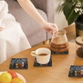 thumbnail image 7 of Xecao Various Herbs And Spices In Spoons for MDF Cork Coaster 4 Pcs,Drink Coasters,Suit for House Warming Gifts New Home ,Coffee Table Decor-Square, 7 of 7