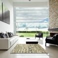 thumbnail image 7 of Ahgly Company Machine Washable Indoor Square Abstract Brown Gold Area Rugs, 7' Square, 7 of 7