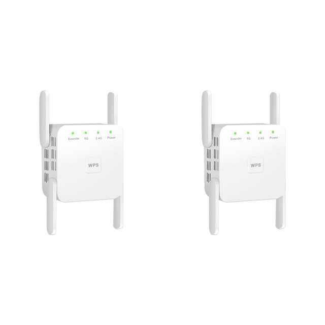 Repetidor Inalámbrico 1200M 2 4+5GHz 4 Antenas Extensor Amplificador Señal Reino Unido
