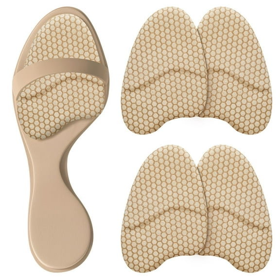 moopom Metatarsal Pads Women, Ball of Foot Cushions for Women, Heel Inserts for Women, Heel Pads for Shoes, (2 Pairs Foot Pads) High Heel Comfort Pads, Anti Slip, Invisible Design