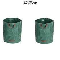 2pcs Reusable Garden Waste Bags 72 Gallon Yard Leaf Lawn Trash Waste Bags