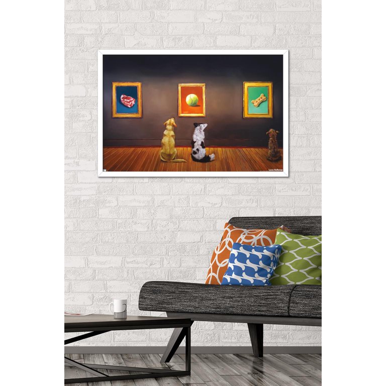 Lucia Heffernan Art - Dog Museum Wall Poster, 22.375" x 34" Framed