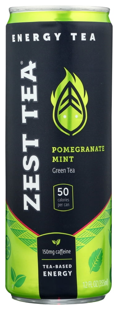 Zest Tea Green Tea Rtd Pomegranate Mint, 12 Fz - Walmart.com - Walmart.com