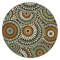 thumbnail image 5 of SAFAVIEH Veranda Petra Geometric Indoor/Outdoor Area Rug, 5'3" x 5'3" Square, Chocolate/Terracotta, 5 of 10