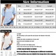 thumbnail image 3 of Seductiva Women's Classic-Fit Short Sleeve Women Puff Short Sleeve Tops: Summer Spring Blouses Casual Eyelet Embroidery Trendy V Neck Business Women Work Dressy Fashion Trendy Clothes Basic Tees, 3 of 9