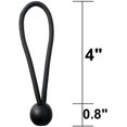 thumbnail image 2 of Ball Bungee Cords 4 Inch Bungee Cord with Balls, 25PCS Canopy Tarp Tie Down Cord Fixed binding ball (4 Inch), 2 of 5