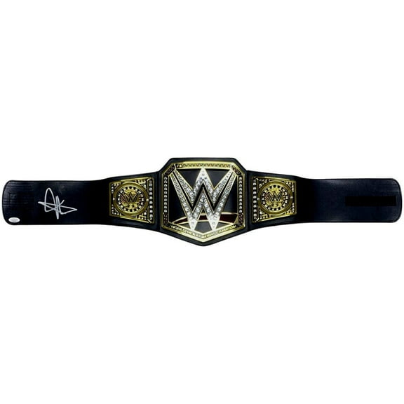 John Cena Signed Autographed WWE Championship Toy Title Belt JSA Authenticated
