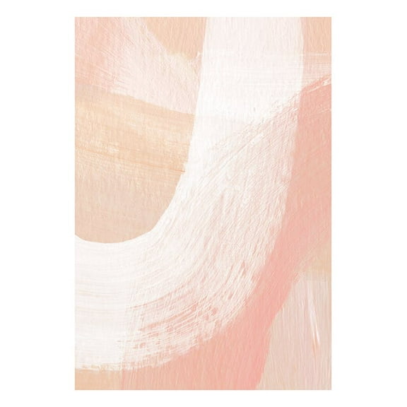 Peachy Abstract No2 Print Wall Art, Modern Wall Decor For Living Room Bedroom, 8x12 UNFRAMED