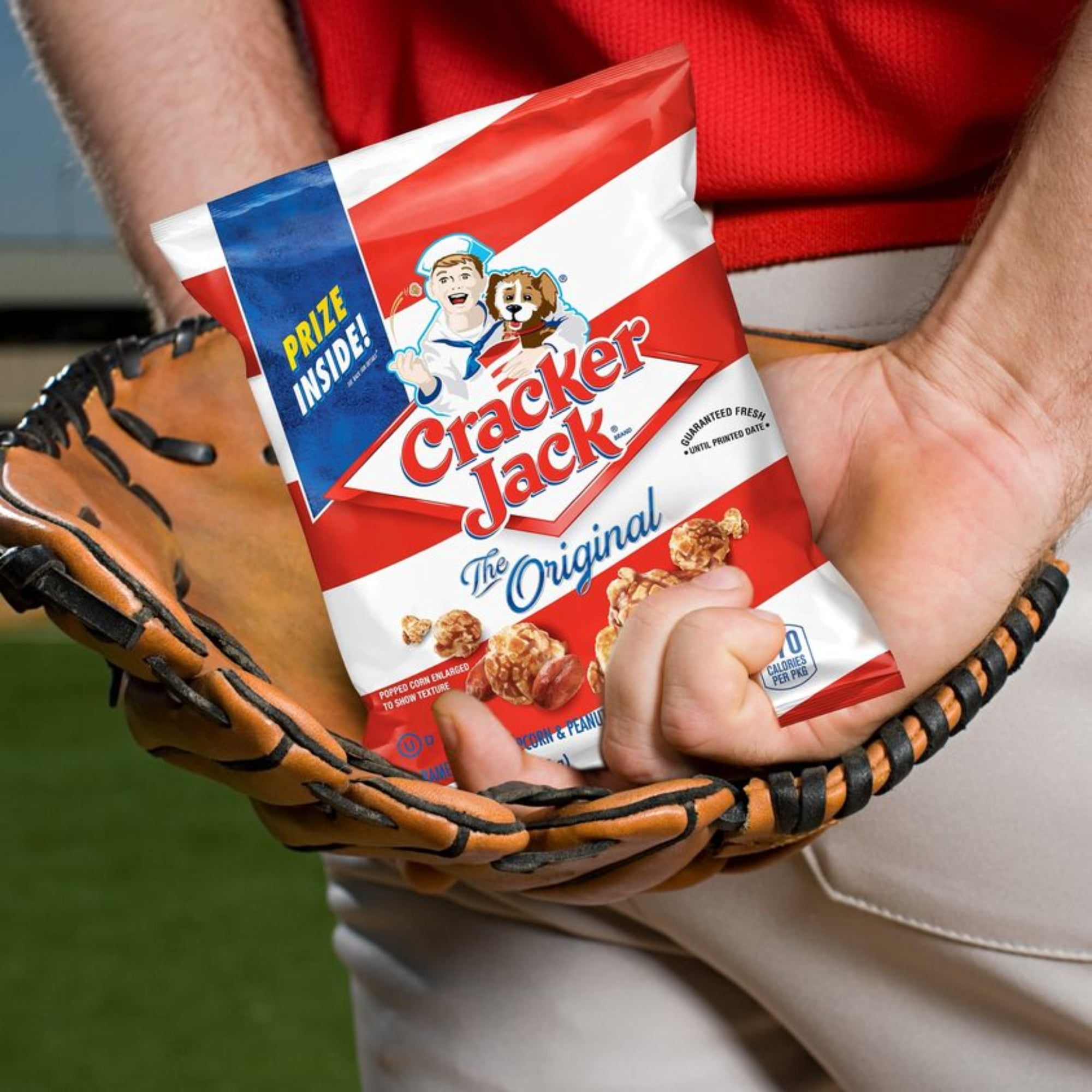 Cracker Jack Caramelized Peanuts & Popcorn Snacks for Kids Adults On the Go Snacking Lunchbox Movie Nights Travels Entertainment Summer Fun Beach Pool Party Favor Sweet Gourmet 1.25oz Pack of 3