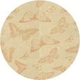 thumbnail image 1 of Ahgly Company Machine Washable Indoor Round Transitional Khaki Gold Area Rugs, 7' Round, 1 of 7