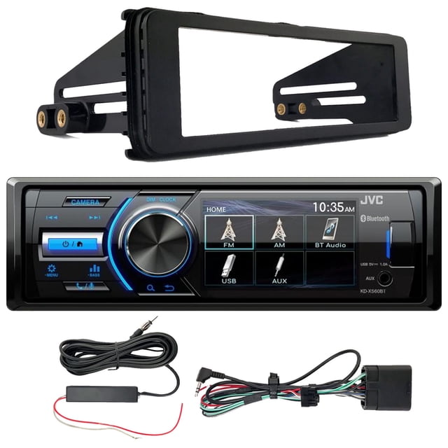 Enrock Marine - Receptor USB AUX Bluetooth AM/FM, kit de instalación estéreo para motocicletas Harley seleccionadas de 1998-2013, kit de refuerzo de recepción de señal amplificada