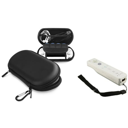Insten Black Eva Case with Black Wrist Strap For Sony Playstation Vita