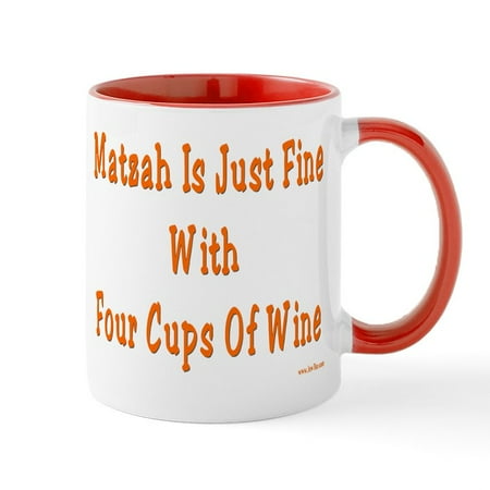 

CafePress - Matzah And Wine Passover Mug - 11 oz Ceramic Mug - Novelty Coffee Tea Cup