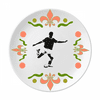 Physical Education Football Shot Flower Ceramics Plate Tableware Dinner Dish