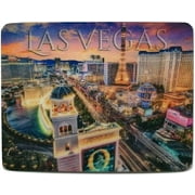 Las Vegas Strip above Bellagio Sign 3D Fridge Magnet