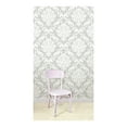 NuWallpaper Ariel Grey Vinyl Peel And Stick Wallpaper, 216-in by 20.5-in, 30.75 sq. ft. - image 3 of 4