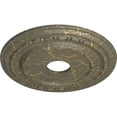 thumbnail image 3 of Ekena Millwork 17 7/8"OD x 3 5/8"ID x 1 1/4"P Dublin Ceiling Medallion (Fits Canopies up to 5 1/8"), Hand-Painted Witch Hazel Crackle, 3 of 6