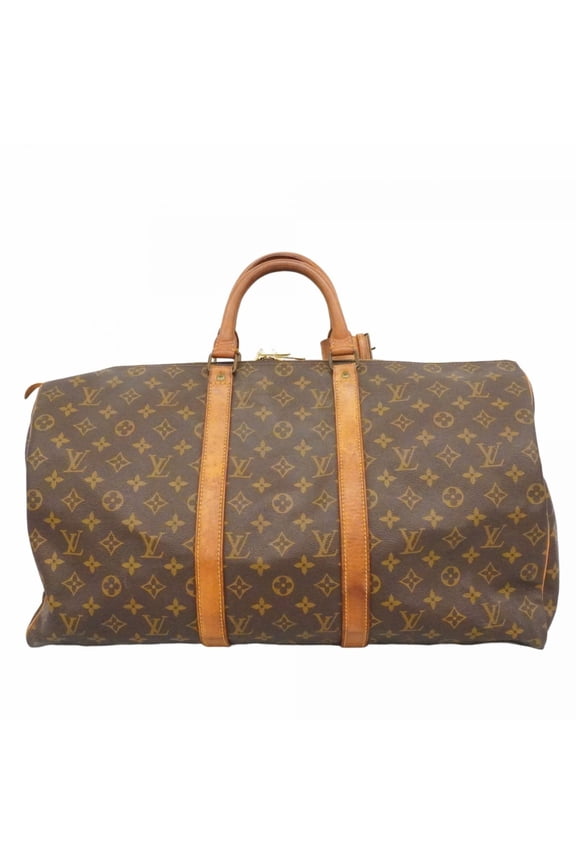 Pre-Owned Louis Vuitton Monogram Keepall 50 Boston Bag M41426 Brown Men's/Women's P2467766
