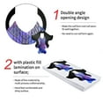 thumbnail image 4 of Pack of 100 Extra Long Blue Purple Fish Shape Viscose, 4 of 5