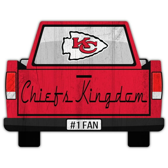 Kansas City Chiefs 12'' x 12'' Truck Back D-cor
