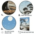 thumbnail image 3 of Designart "Nocturnal Baobab Scene" Tree Baobab Floater Framed Wall Art Living Room, 3 of 5