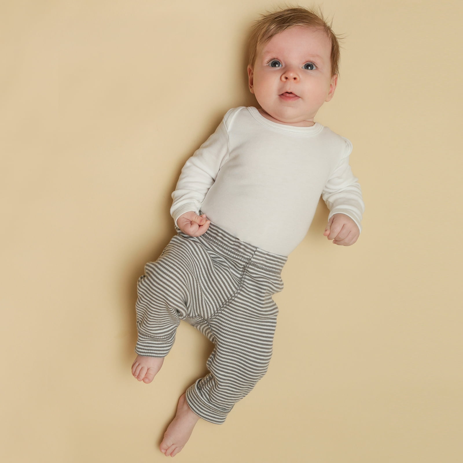 Baby Pants for Baby Boys and Girls with Ample Diaper Room Soft and Comfy 100% Cotton 0-12 Months (US, Age, 18 Months, 24 Months, Blue)