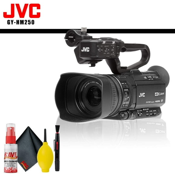 JVC UHD 4K Camcorder with Built-in Graphics + Cleaning Kit