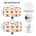 thumbnail image 3 of XMXY Car Sun Shade Windshield, Psychedelic Eyes Pattern Automotive Front Window Sun Visor for Cars SUV Trucks, Small Size, 3 of 8