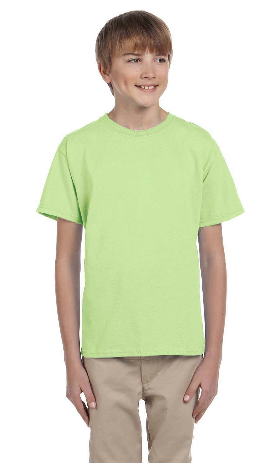The Gildan Youth Ultra Cotton 6 oz T-Shirt - MINT GREEN - XL - Walmart.com