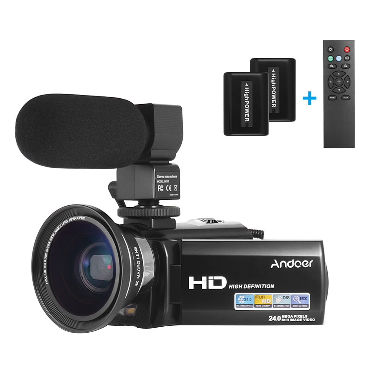 Andoer HDV-201LM 1080P FHD Digital Video Camera Camcorder DV Recorder ...