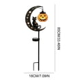 thumbnail image 2 of Moontgen Halloween Solar Garden Stake Lights, Black Cat Pumpkin and Moon Shaped Waterproof Outdoor Decor Lights for Yard, Pathway and Patio (A), 2 of 9